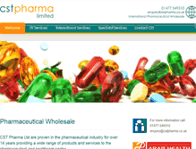 Tablet Screenshot of cstpharma.co.uk